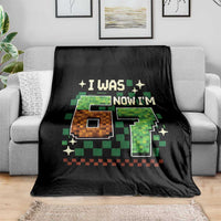 I Was 6 Now Im 7 Throw Blanket Funny Six Seven 7th Birthday 67 Gaming Meme