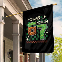 I Was 6 Now Im 7 Garden Flag Funny Six Seven 7th Birthday 67 Gaming Meme
