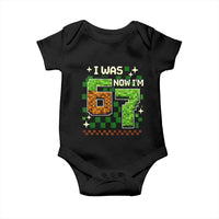 I Was 6 Now Im 7 Baby Onesie Funny Six Seven 7th Birthday 67 Gaming Meme
