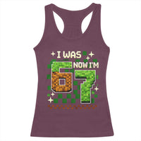 I Was 6 Now Im 7 Racerback Tank Top Funny Six Seven 7th Birthday 67 Gaming Meme