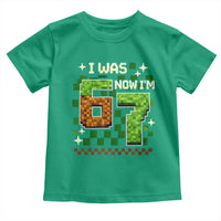 I Was 6 Now Im 7 Toddler T Shirt Funny Six Seven 7th Birthday 67 Gaming Meme