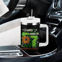 I Was 6 Now Im 7 Tumbler With Handle Funny Six Seven 7th Birthday 67 Gaming Meme
