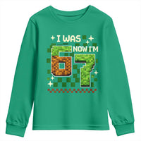 I Was 6 Now Im 7 Youth Sweatshirt Funny Six Seven 7th Birthday 67 Gaming Meme