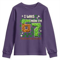 I Was 6 Now Im 7 Youth Sweatshirt Funny Six Seven 7th Birthday 67 Gaming Meme