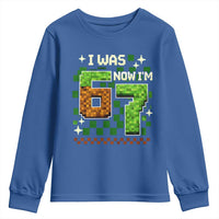 I Was 6 Now Im 7 Youth Sweatshirt Funny Six Seven 7th Birthday 67 Gaming Meme