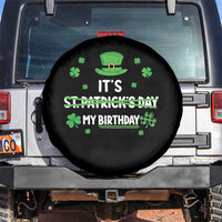 Funny Birthday St Patricks Day Spare Tire Cover Funny Shamrock Born Lucky Irish Bday