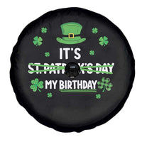 Funny Birthday St Patricks Day Spare Tire Cover Funny Shamrock Born Lucky Irish Bday