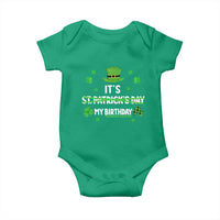 Funny Birthday St Patricks Day Baby Onesie Funny Shamrock Born Lucky Irish Bday