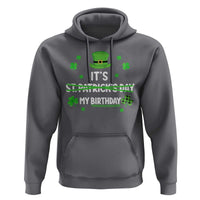 Funny Birthday St Patricks Day Hoodie Funny Shamrock Born Lucky Irish Bday