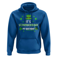 Funny Birthday St Patricks Day Hoodie Funny Shamrock Born Lucky Irish Bday
