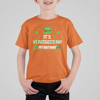 Funny Birthday St Patricks Day T Shirt For Kid Funny Shamrock Born Lucky Irish Bday