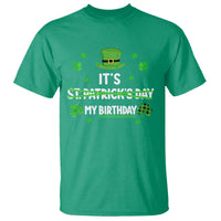 Funny Birthday St Patricks Day T Shirt Funny Shamrock Born Lucky Irish Bday
