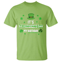 Funny Birthday St Patricks Day T Shirt Funny Shamrock Born Lucky Irish Bday