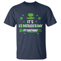 Funny Birthday St Patricks Day T Shirt Funny Shamrock Born Lucky Irish Bday