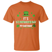 Funny Birthday St Patricks Day T Shirt Funny Shamrock Born Lucky Irish Bday
