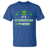 Funny Birthday St Patricks Day T Shirt Funny Shamrock Born Lucky Irish Bday