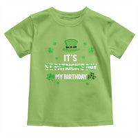 Funny Birthday St Patricks Day Toddler T Shirt Funny Shamrock Born Lucky Irish Bday