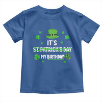 Funny Birthday St Patricks Day Toddler T Shirt Funny Shamrock Born Lucky Irish Bday