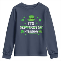 Funny Birthday St Patricks Day Youth Sweatshirt Funny Shamrock Born Lucky Irish Bday