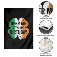 Funny Birthday St Patricks Day Garden Flag Beer Me Its My Birthday Ireland Irish Shamrock