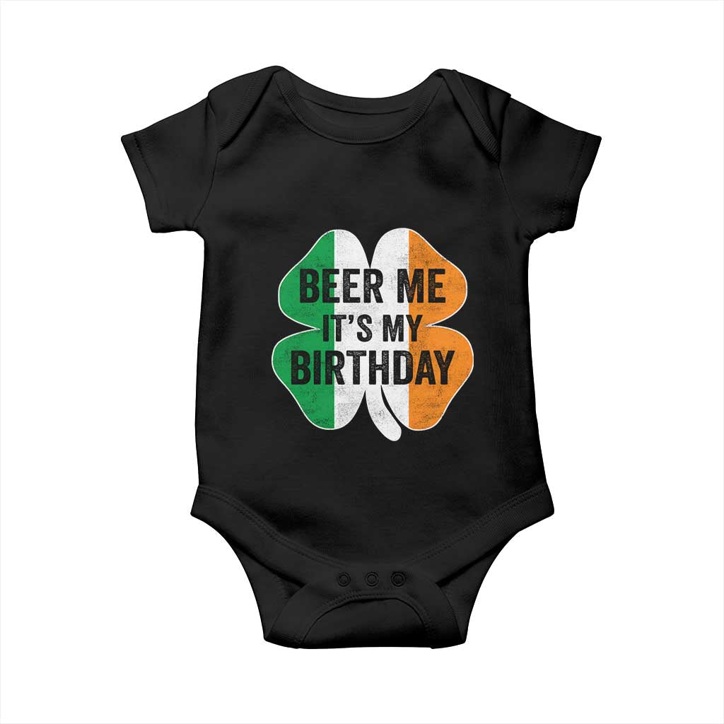 Funny Birthday St Patricks Day Baby Onesie Beer Me Its My Birthday Ireland Irish Shamrock