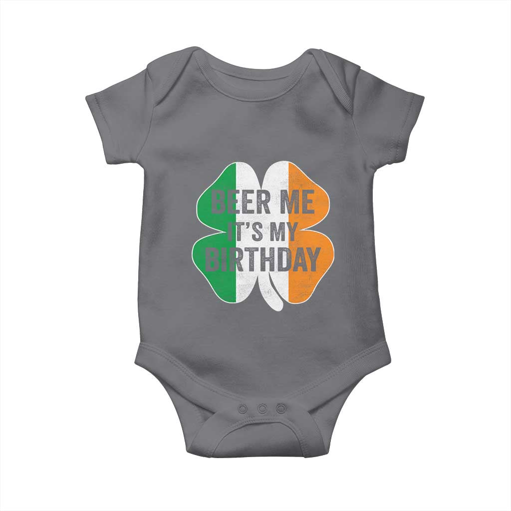 Funny Birthday St Patricks Day Baby Onesie Beer Me Its My Birthday Ireland Irish Shamrock