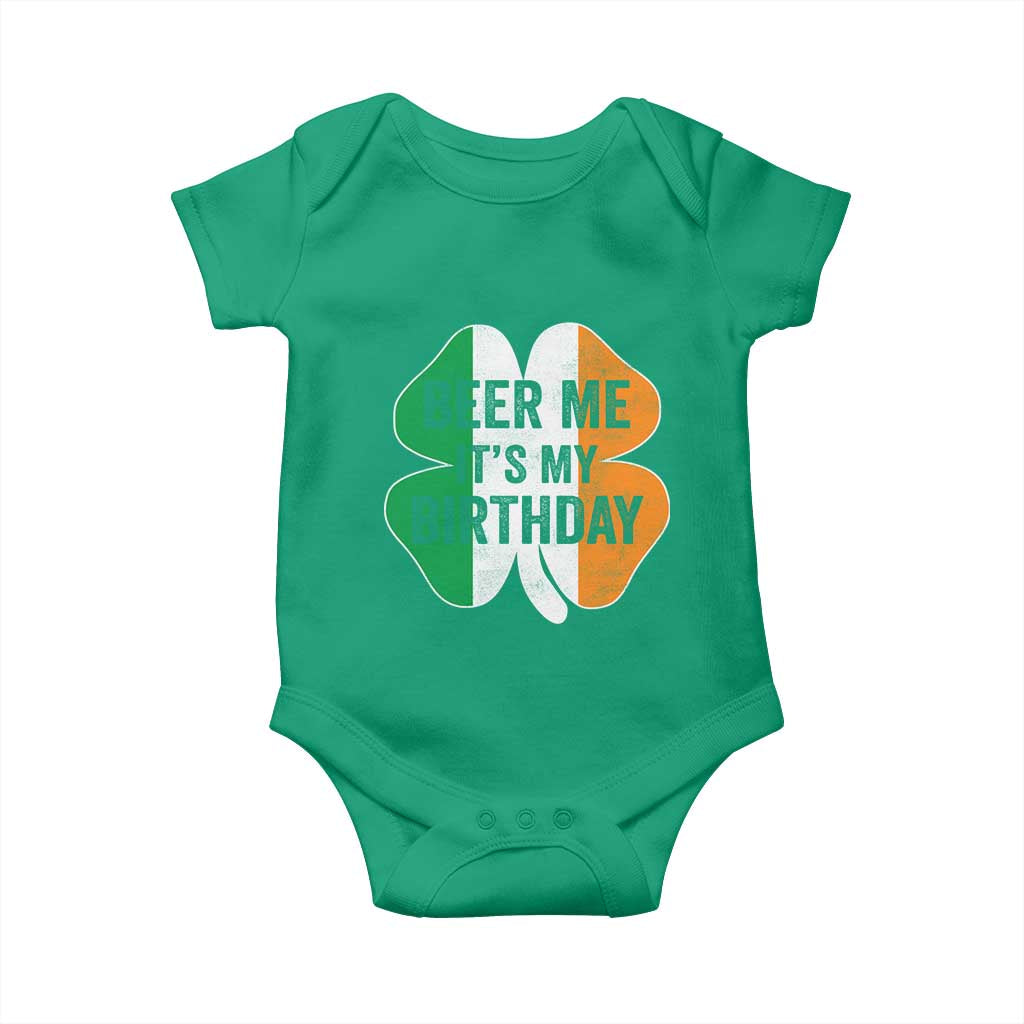 Funny Birthday St Patricks Day Baby Onesie Beer Me Its My Birthday Ireland Irish Shamrock