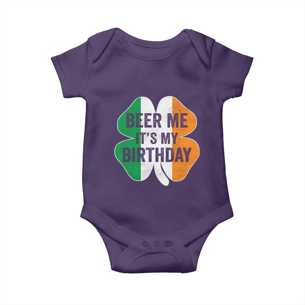 Funny Birthday St Patricks Day Baby Onesie Beer Me Its My Birthday Ireland Irish Shamrock