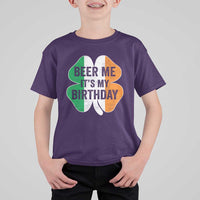 Funny Birthday St Patricks Day T Shirt For Kid Beer Me Its My Birthday Ireland Irish Shamrock