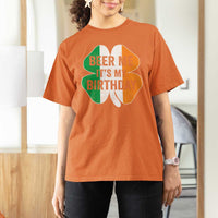 Funny Birthday St Patricks Day T Shirt For Women Beer Me Its My Birthday Ireland Irish Shamrock