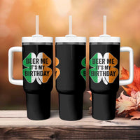 Funny Birthday St Patricks Day Tumbler With Handle Beer Me Its My Birthday Ireland Irish Shamrock