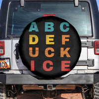 Fck Ice Spare Tire Cover Retro Protest Chinga La Migra Subtle FDT