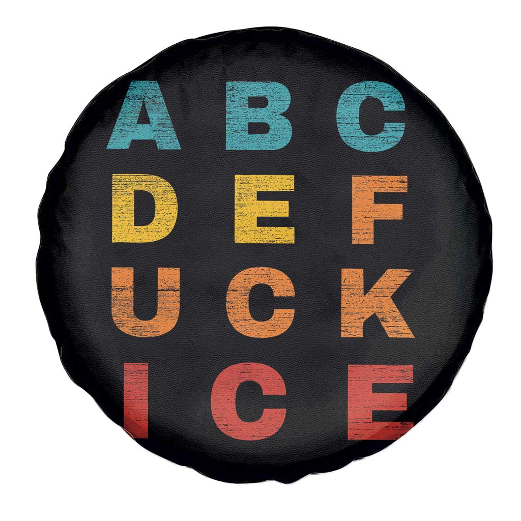 Fck Ice Spare Tire Cover Retro Protest Chinga La Migra Subtle FDT