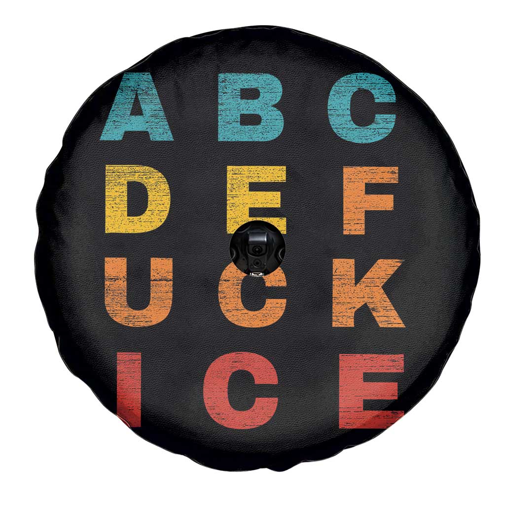 Fck Ice Spare Tire Cover Retro Protest Chinga La Migra Subtle FDT