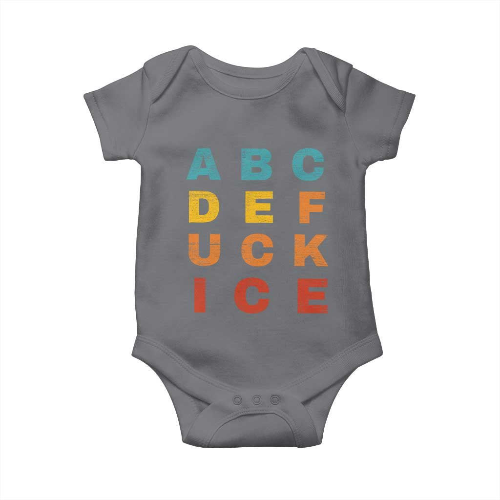 Fck Ice Baby Onesie Retro Protest Chinga La Migra Subtle FDT
