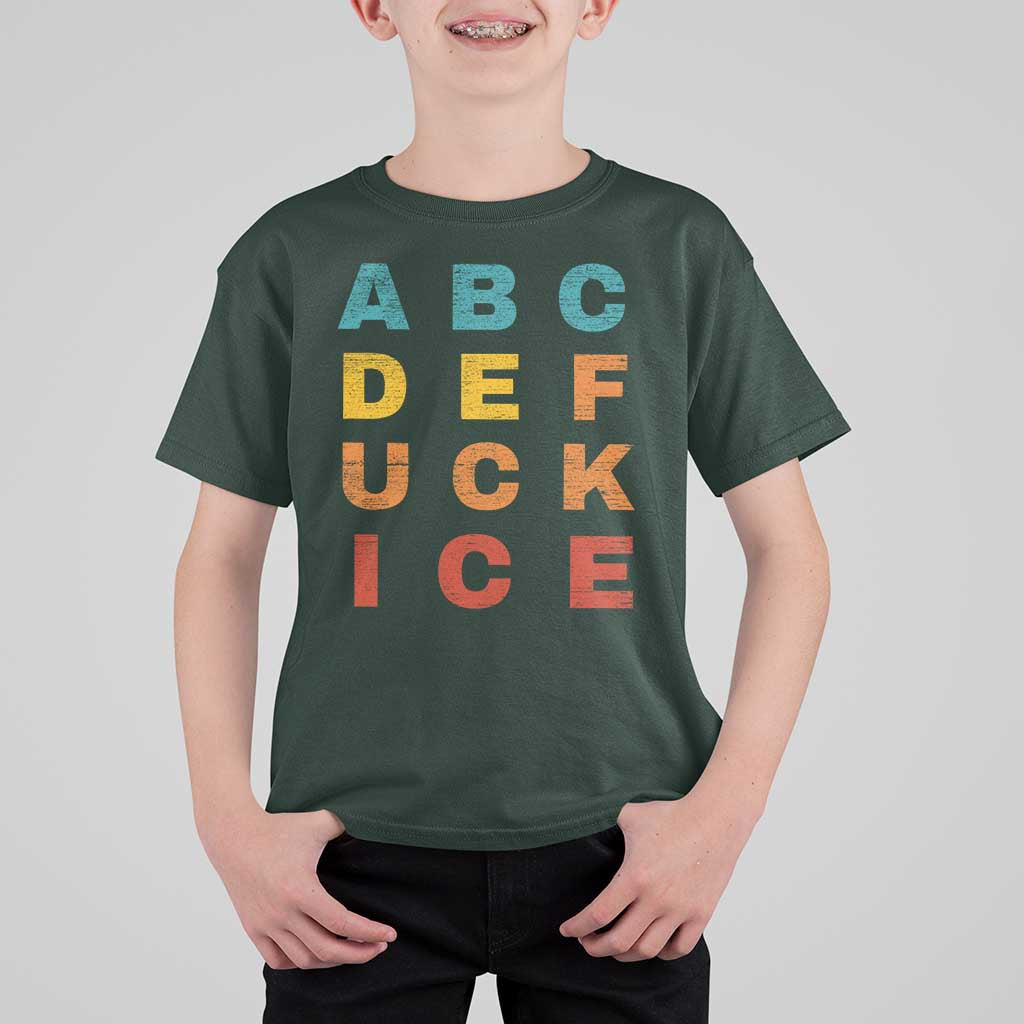 Fck Ice T Shirt For Kid Retro Protest Chinga La Migra Subtle FDT