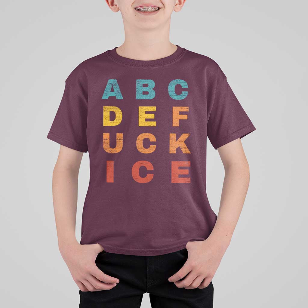 Fck Ice T Shirt For Kid Retro Protest Chinga La Migra Subtle FDT