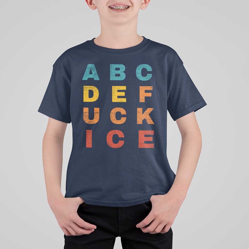 Fck Ice T Shirt For Kid Retro Protest Chinga La Migra Subtle FDT
