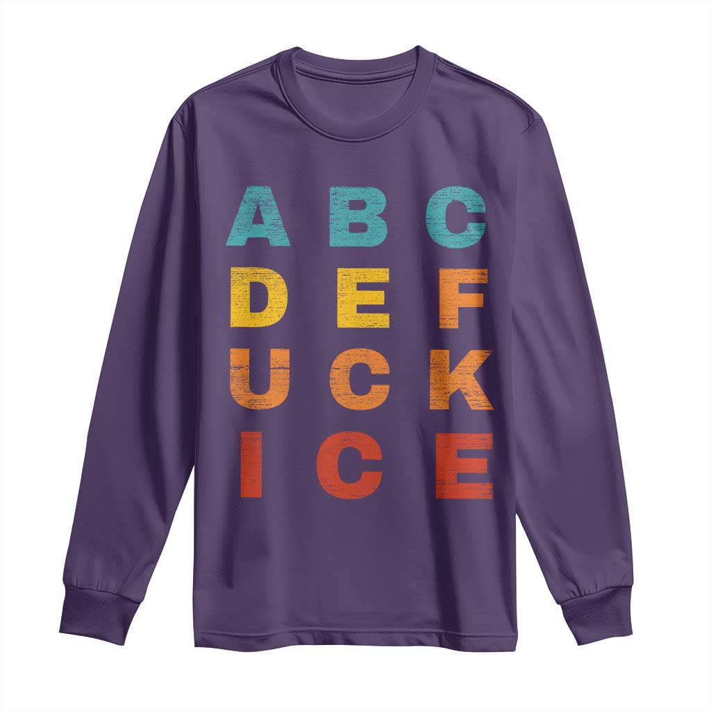 Fck Ice Long Sleeve Shirt Retro Protest Chinga La Migra Subtle FDT