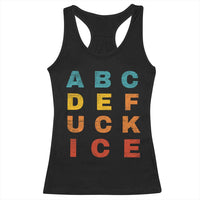 Fck Ice Racerback Tank Top Retro Protest Chinga La Migra Subtle FDT
