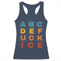 Fck Ice Racerback Tank Top Retro Protest Chinga La Migra Subtle FDT