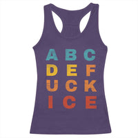 Fck Ice Racerback Tank Top Retro Protest Chinga La Migra Subtle FDT