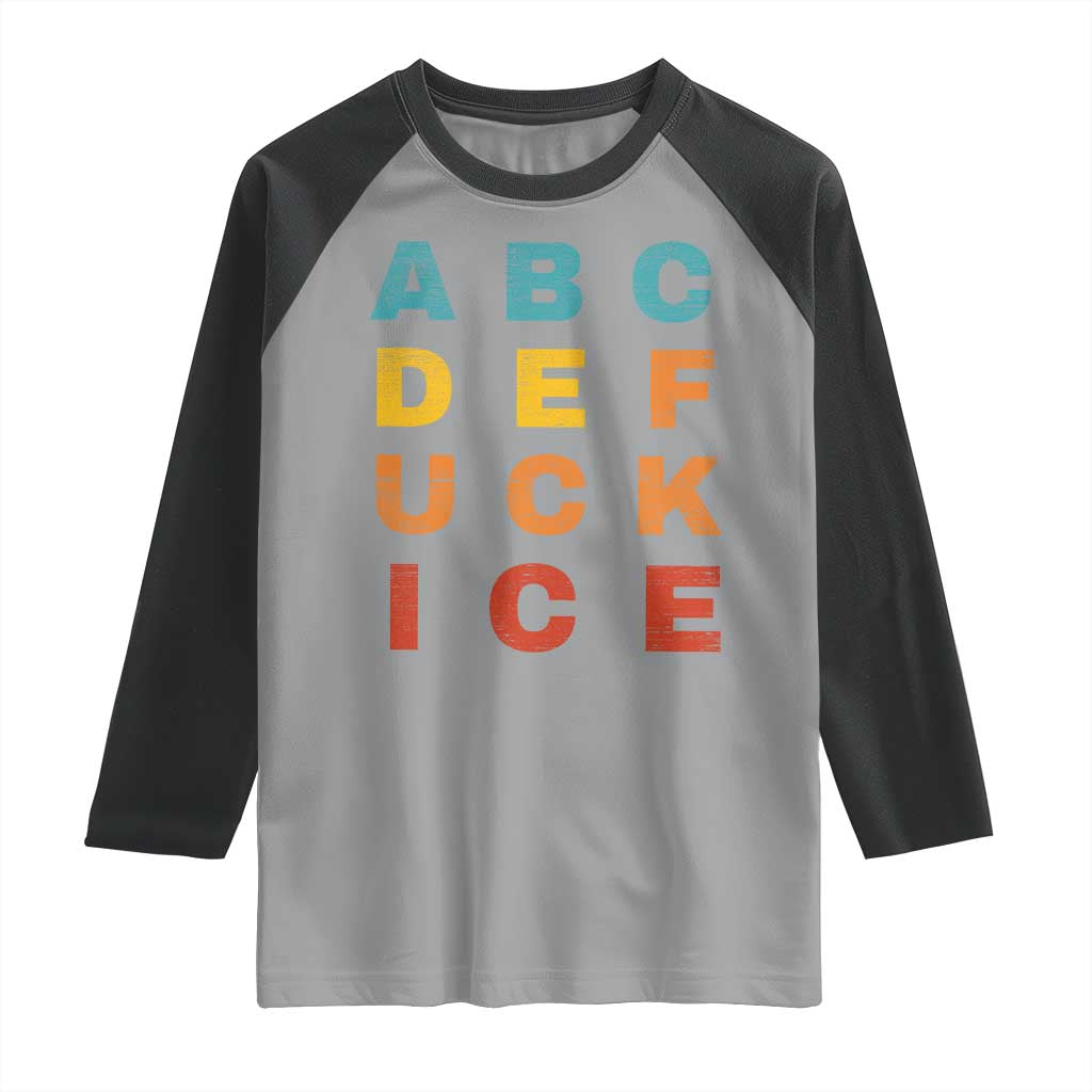 Fck Ice Raglan Shirt Retro Protest Chinga La Migra Subtle FDT