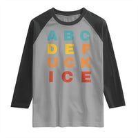 Fck Ice Raglan Shirt Retro Protest Chinga La Migra Subtle FDT