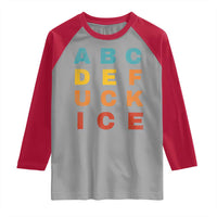 Fck Ice Raglan Shirt Retro Protest Chinga La Migra Subtle FDT