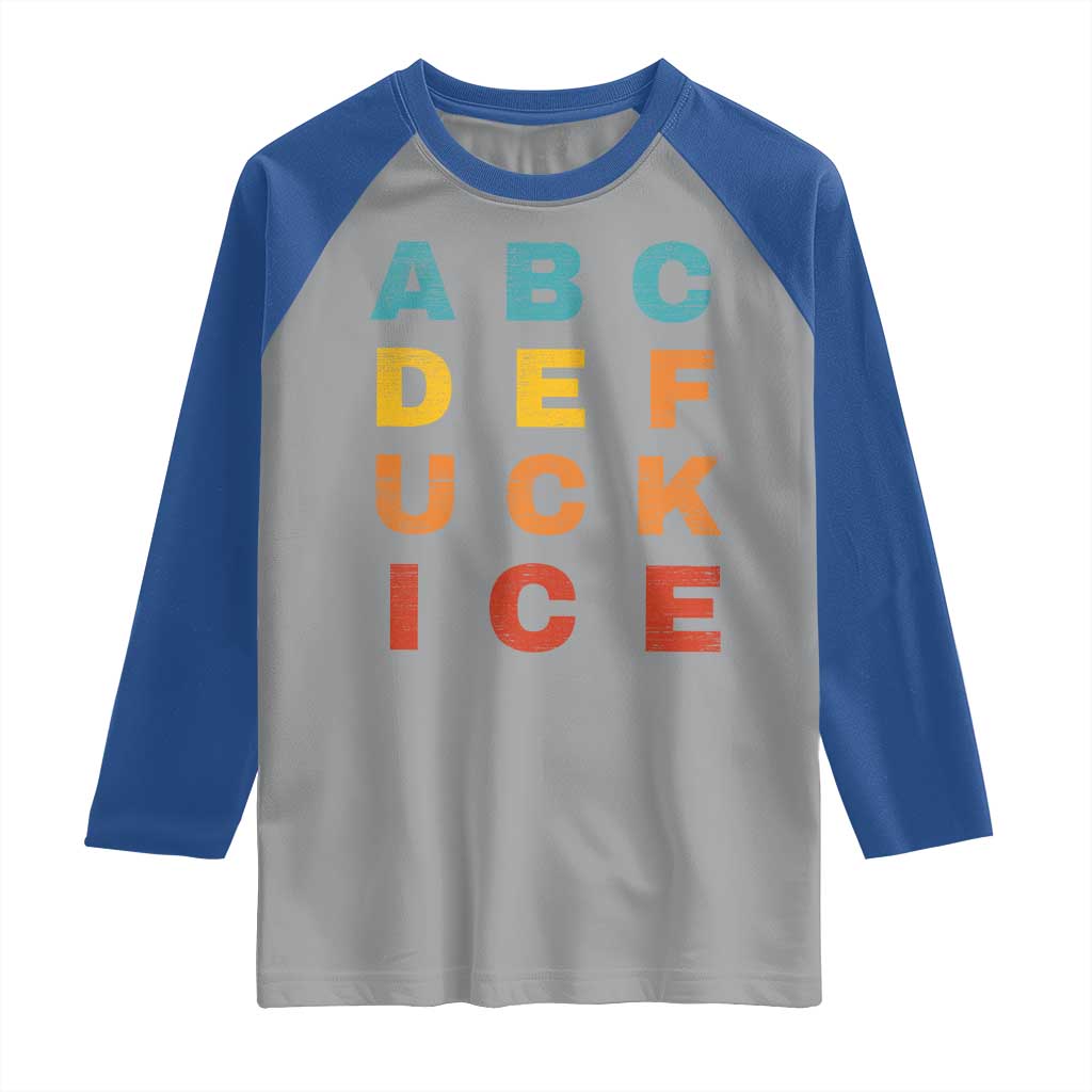 Fck Ice Raglan Shirt Retro Protest Chinga La Migra Subtle FDT