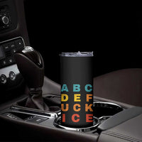 Fck Ice Skinny Tumbler Retro Protest Chinga La Migra Subtle FDT