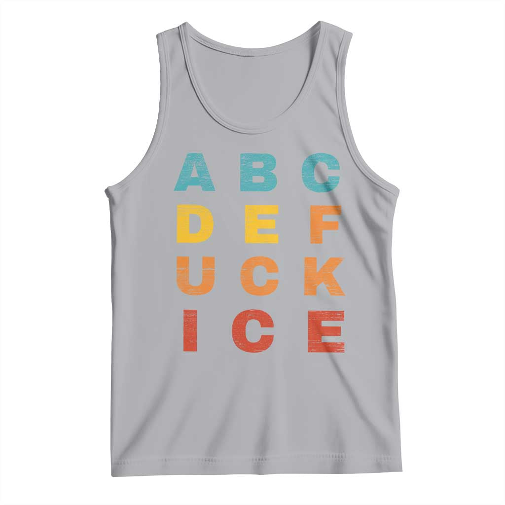 Fck Ice Tank Top Retro Protest Chinga La Migra Subtle FDT