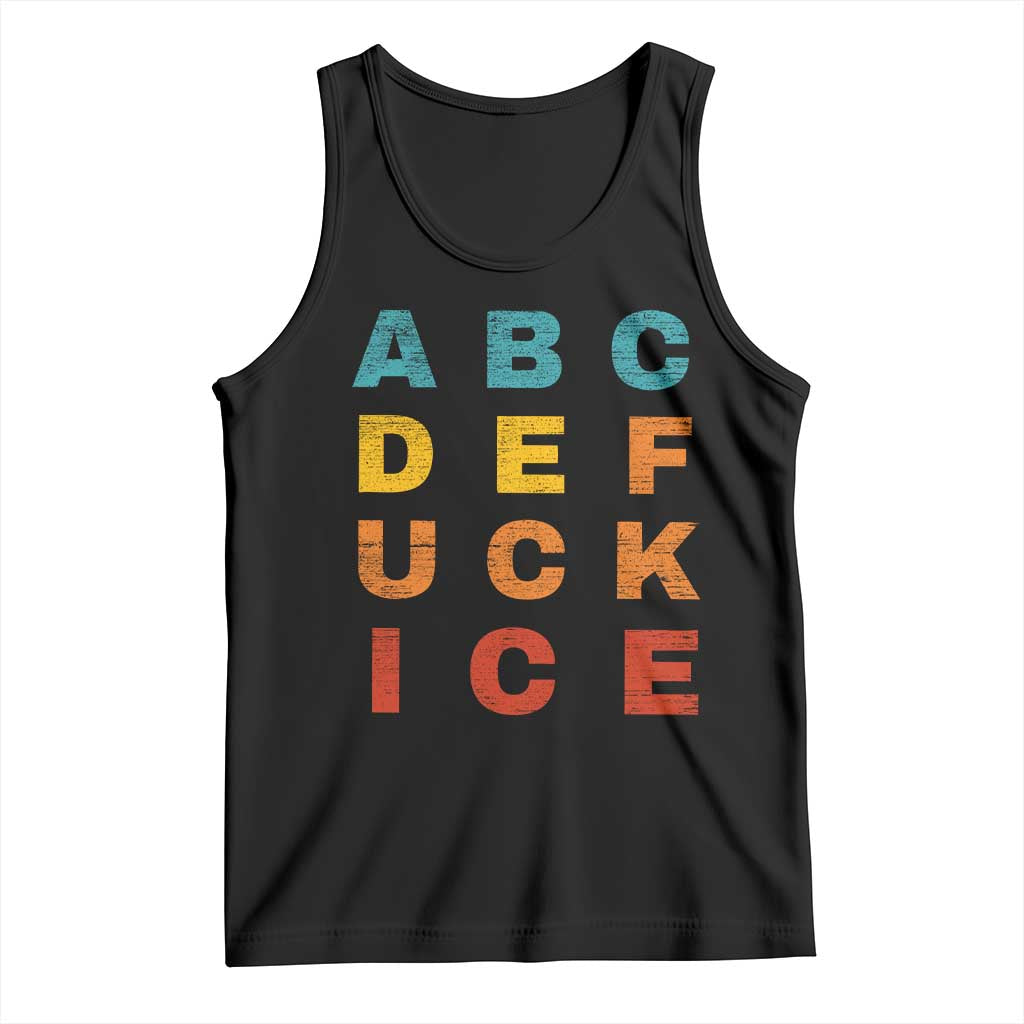 Fck Ice Tank Top Retro Protest Chinga La Migra Subtle FDT