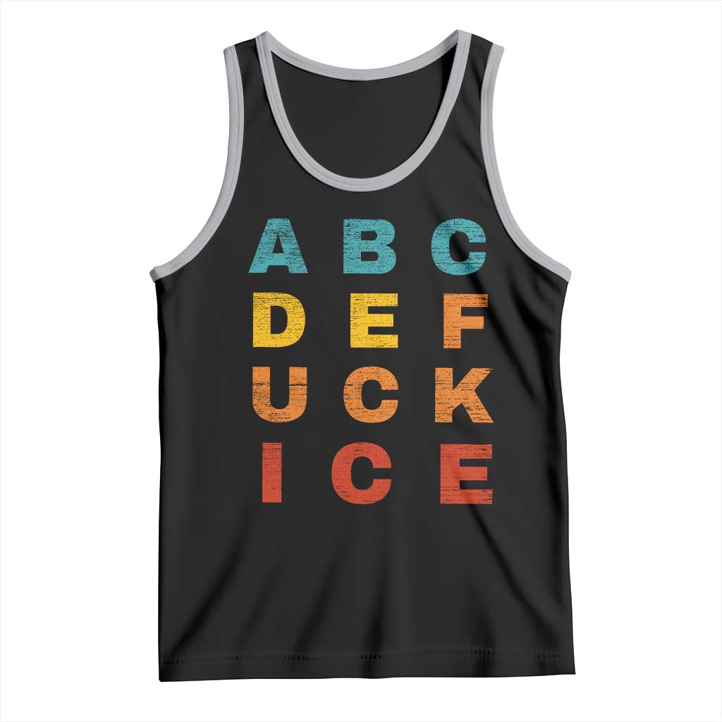 Fck Ice Tank Top Retro Protest Chinga La Migra Subtle FDT